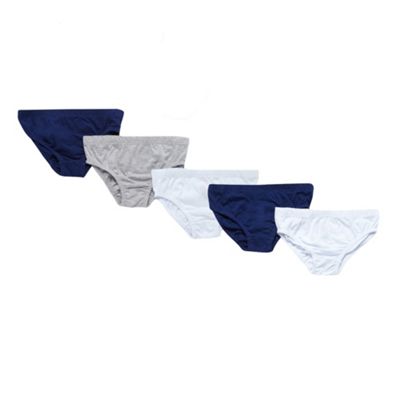 bluezoo Boy's pack of five assorted briefs